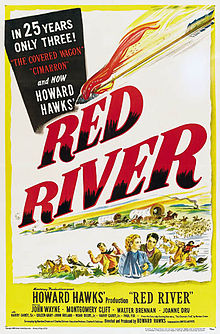 Poster tayangan pawagam filem Red River