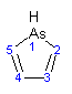 Compus organometalic a As, are caracter aromatic mediu