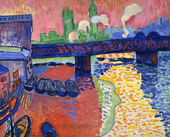 Podul Charing Cross, Londra; de André Derain; 1906; ulei pe pânză; 80,3 × 100,3 cm.; National Gallery of Art (Washington, D.C.)