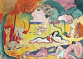 Le bonheur de vivre; de Henri Matisse; 1905–1906; ulei pe pânză; 175 × 241 cm; Fundația Barnes