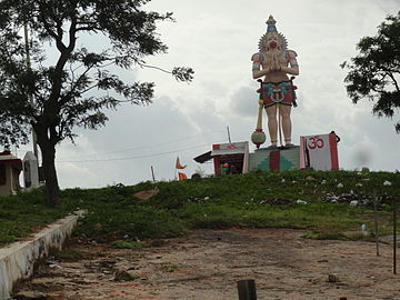 కీసరగుట్టపై ఆంజనేయస్వామి విగ్రహం