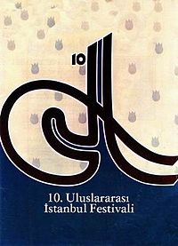 10. "Uluslararası İstanbul Festivali'nin afişi