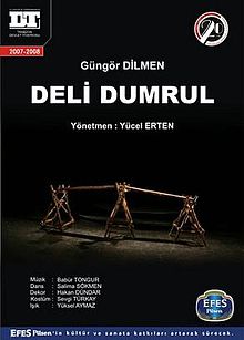 Güngör Dilmen'in 1979'da yazdığı oyununun Devlet Tiyatrolarındaki temsiline ait bir afişi.